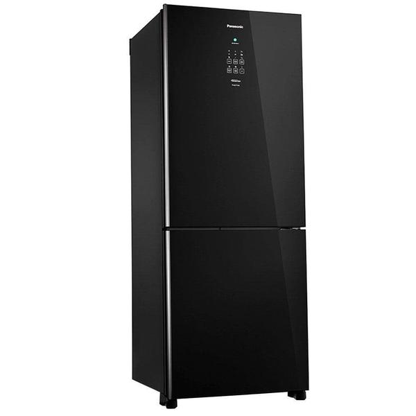 Imagem de Refrigerador Panasonic BB53 Black Glass 425L Inverter Frost Free NR-BB53GV3B