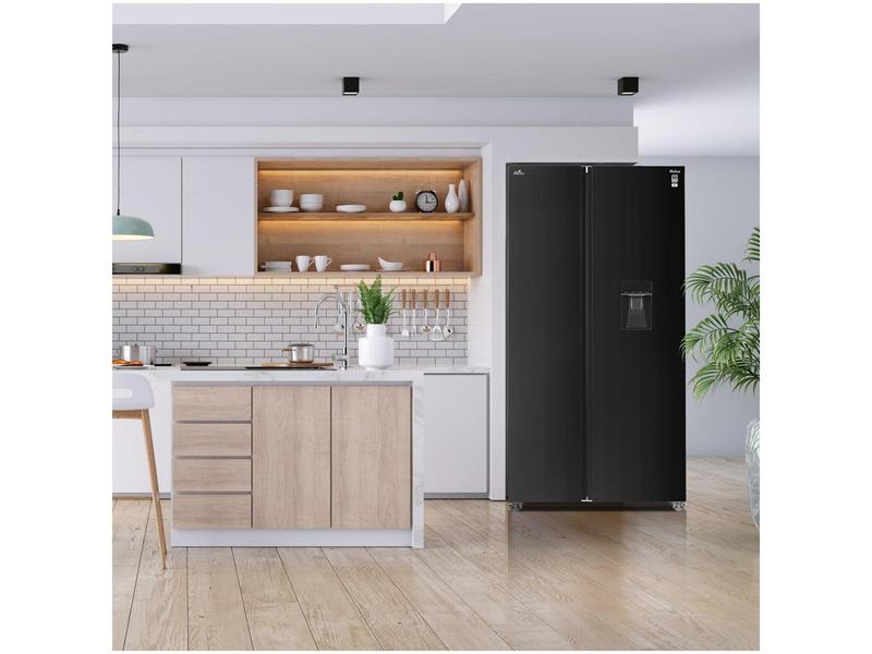 Refrigerador Philco PRF43A Frost Free Side By Side Preto 434L 110V