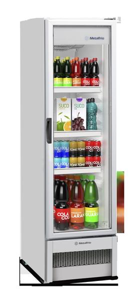 Imagem de Refrigerador Porta de Vidro 324L VB28R Light 220V Branco TQ Plástico - Metalfrio