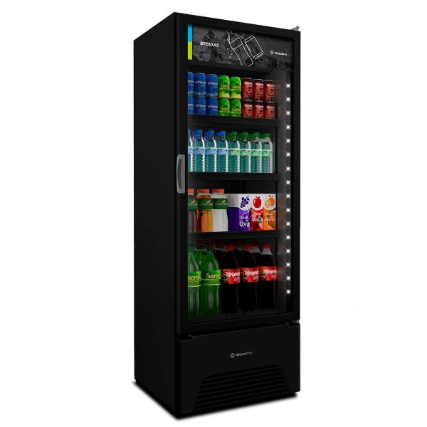 Imagem de Refrigerador porta de vidro 406l vb40ah all black 220v - metalfrio