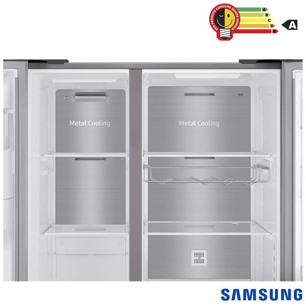 Imagem de Refrigerador Side By Side Samsung Convert de 03 Portas Frost Free com 602 Litros Inox Look - RS65R