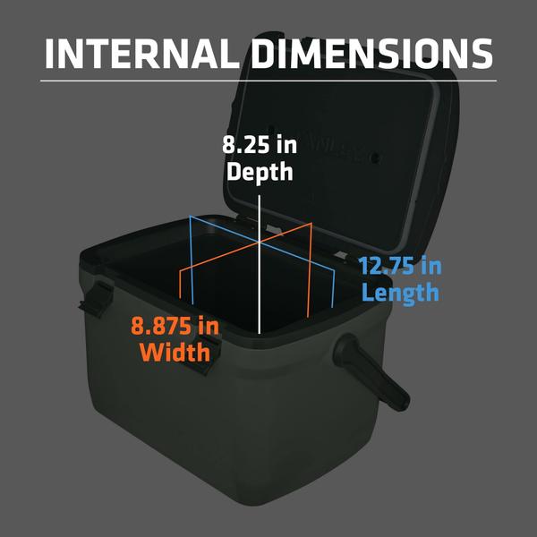 Imagem de Refrigerador Stanley Easy-Carry à prova de vazamentos para uso externo, verde de 16 qt