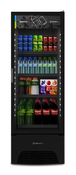 Imagem de Refrigerador Vertical Metalfrio Porta de Vidro 572 Litros VB52AH 127V ALL BLACK Optima