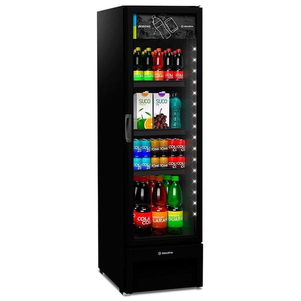 Imagem de Refrigerador Vitrine Metalfrio 324 Litros VB28RH, Frost Free, Tanque Plástico, Preto 220V