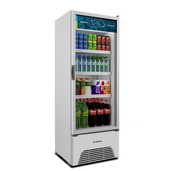 Imagem de Refrigerador Vitrine Metalfrio 398 Litros VB40AL, Frost Free, Porta de Vidro, Branco 110V