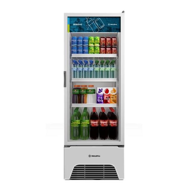 Imagem de Refrigerador Vitrine Metalfrio 398 Litros VB40AL, Frost Free, Porta de Vidro, Branco 110V