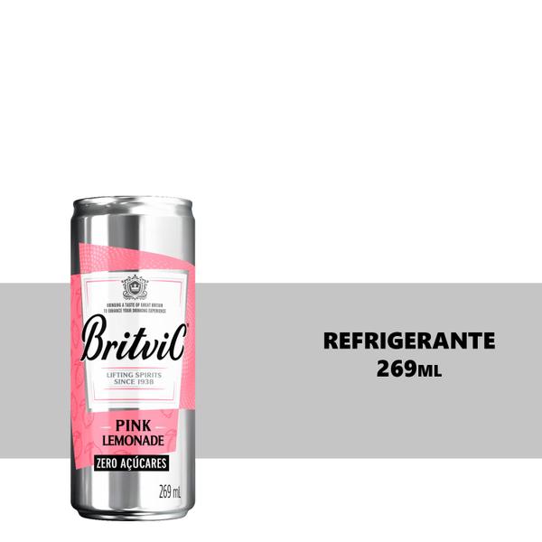 Imagem de Refrigerante de Limão Britvic Pink Lemonade Zero 269ml