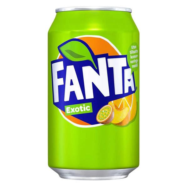 Imagem de Refrigerante fanta exotic sabor exótico com 1 lata 330ml