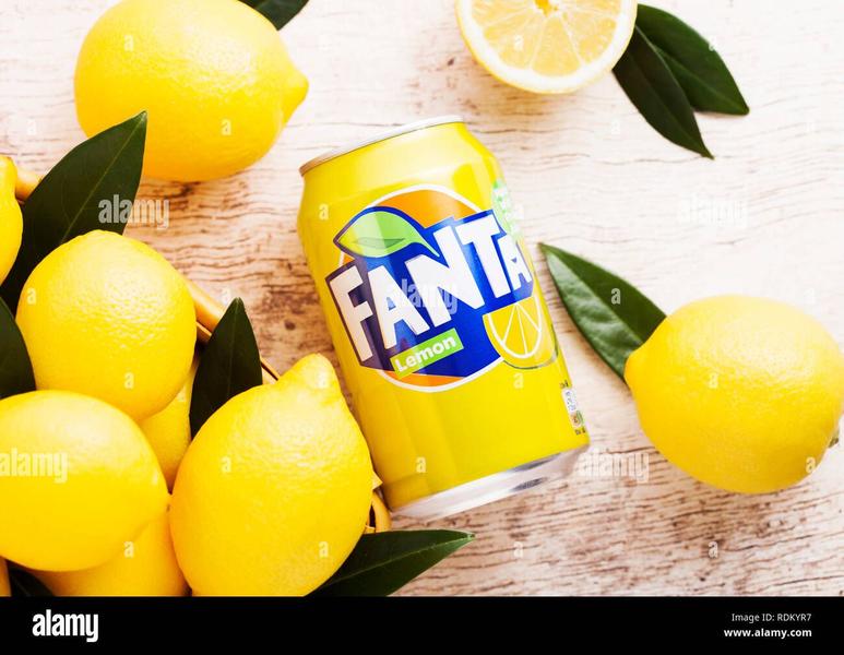 Imagem de Refrigerante Fanta Lemon Importada Sabor Limão 330ml