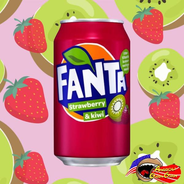 Imagem de Refrigerante Fanta U.S.A Strawberry Kiwi Lata 330ml