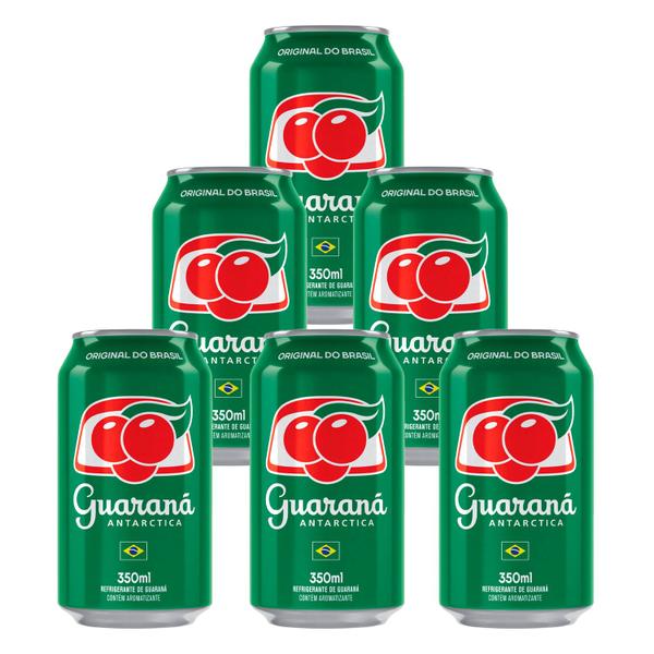 Imagem de Refrigerante Guaraná Antarctica Lata 350ml 6 Unidades