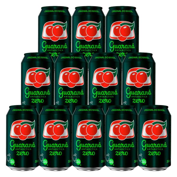 Imagem de Refrigerante Guaraná Antarctica Zero Lata 350ml 12 Unidades