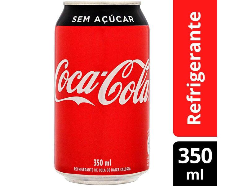 Imagem de Refrigerante Lata Coca-Cola Sem Açúcar 350ml