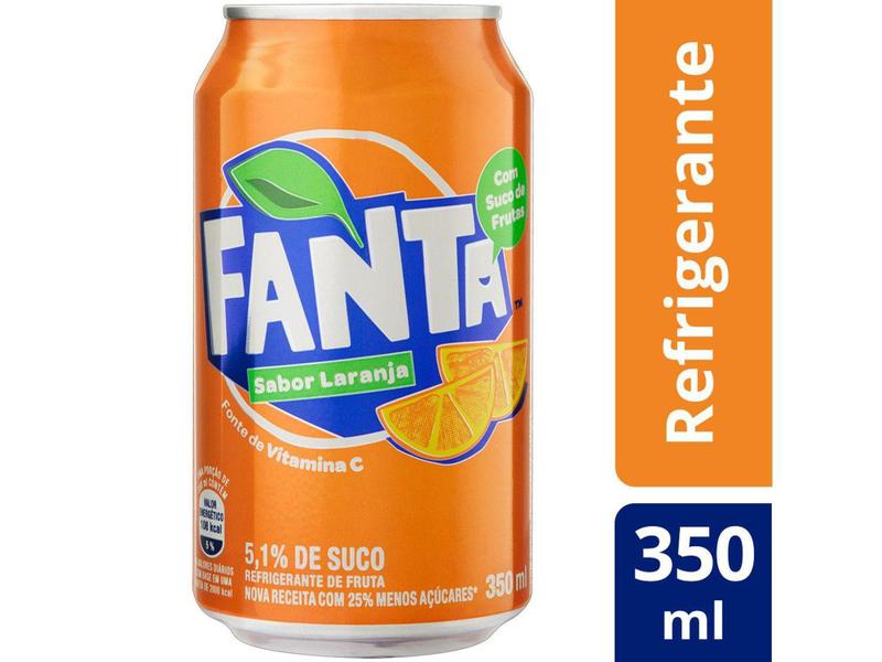 Imagem de Refrigerante Lata Fanta Laranja 350ml