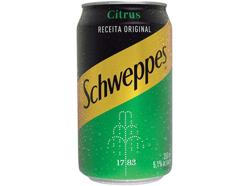 Refrigerante Lata Schweppes Citrus 350ml Imagem de Refrigerante Lata Schweppes Citrus 350ml