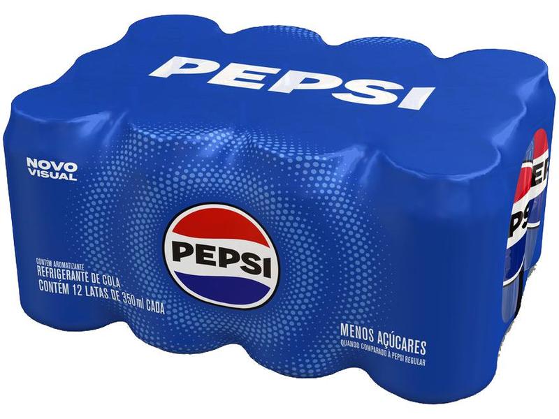 Imagem de Refrigerante Pepsi Lata 350ml Pack 12 Unidades