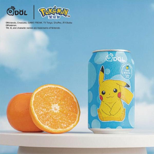 Imagem de Refrigerante Sabor Tangerina Pokémon Importado do Japão 330ml