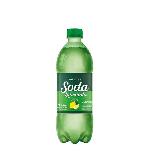 Imagem de Refrigerante Soda Limonada Antarctica Garrafa 600ml 6un