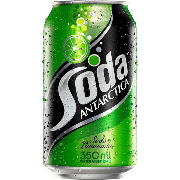 Imagem de Refrigerante Soda Limonada Antarctica Lata 350ml Caixa c/ 12 un