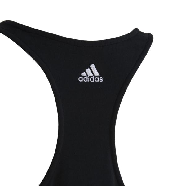 Imagem de Regata Adidas Logo Linear Feminina Cor: Preto E Branco - Tamanho: P