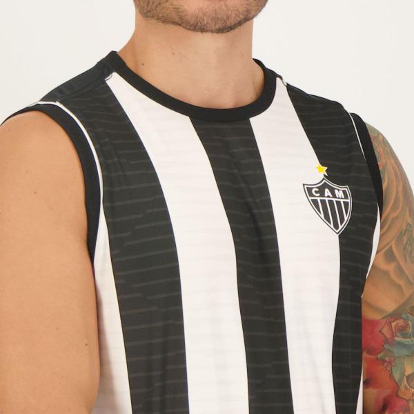 Imagem de Regata Atlético Mineiro Division Preta e Branca