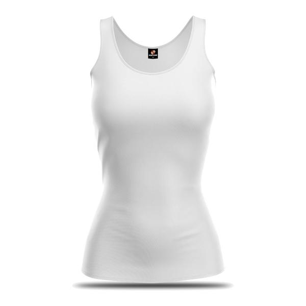 Imagem de Regata Blusa Camiseta Feminina ADStore Academia Basica Tradicional Branco