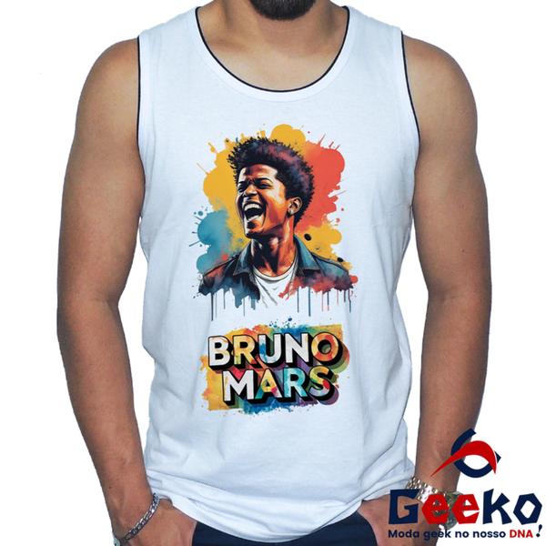 Regata Bruno Mars 100% Algodão Bruninho Live in Brazil 2024 Brasil Camiseta Regata Geeko 01 Imagem de Regata Bruno Mars 100% Algodão Bruninho Live in Brazil 2024 Brasil Camiseta Regata Geeko 01