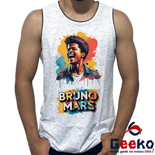 Regata Bruno Mars 100% Algodão Bruninho Live in Brazil 2024 Brasil Camiseta Regata Geeko 01 Imagem de Regata Bruno Mars 100% Algodão Bruninho Live in Brazil 2024 Brasil Camiseta Regata Geeko 01