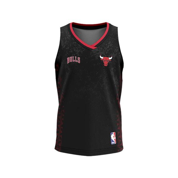 Imagem de Regata Chicago Bulls Essence Infantil Preto/Vermelho