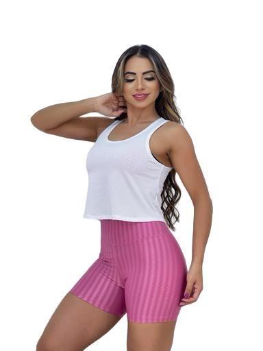 Imagem de Regata Cropped Feminina Dry Fit PINA Fitness