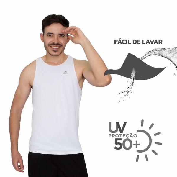 Imagem de Regata Dry Basic TK Muvin Masculina - Proteção UV50 - Manga Curta - Corrida, Caminhada e Academia