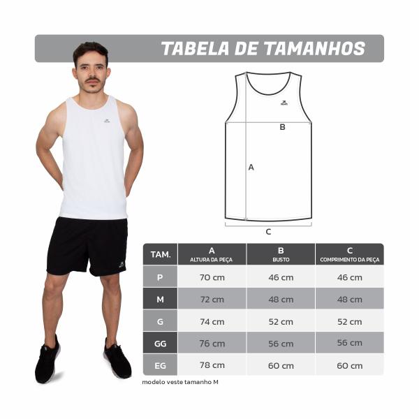 Imagem de Regata Dry Basic TK Muvin Masculina - Proteção UV50 - Manga Curta - Corrida, Caminhada e Academia