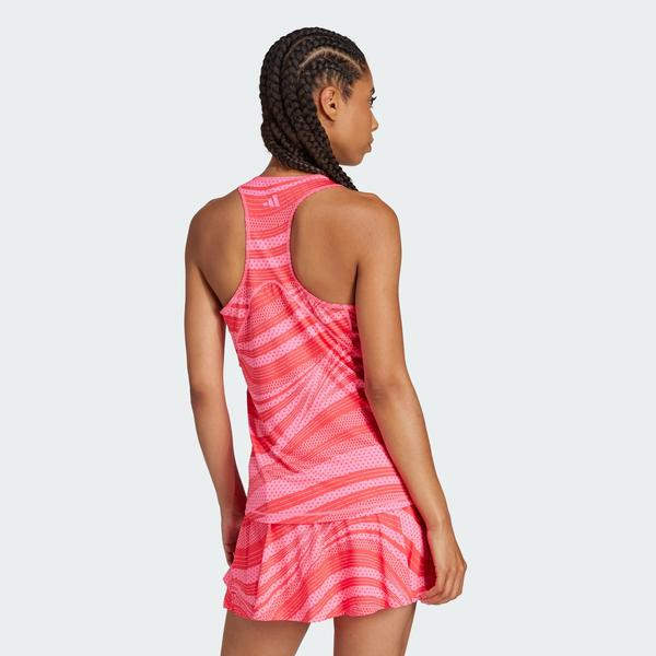 Regata Estampada Club Tennis Climacool - Adidas Imagem de Regata Estampada Club Tennis Climacool