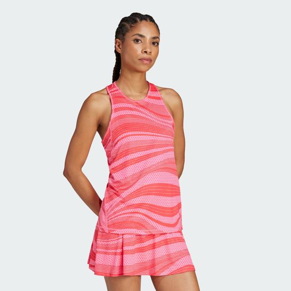 Regata Estampada Club Tennis Climacool - Adidas Imagem de Regata Estampada Club Tennis Climacool