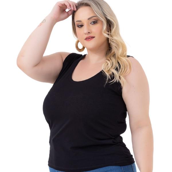 Imagem de Regata Feminina Básica Blusa Plus Size 2005.1.c1