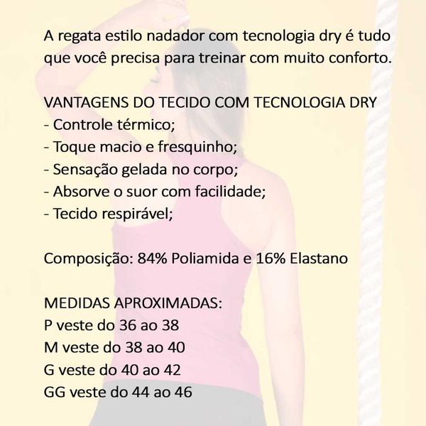 Imagem de Regata feminina de academia Fitness tecnologia dry original