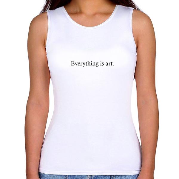 Imagem de Regata Feminina Everything is art - Foca na Moda