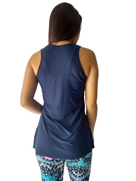 Imagem de regata feminina fitness camiseta tapa bumbum blusa academia