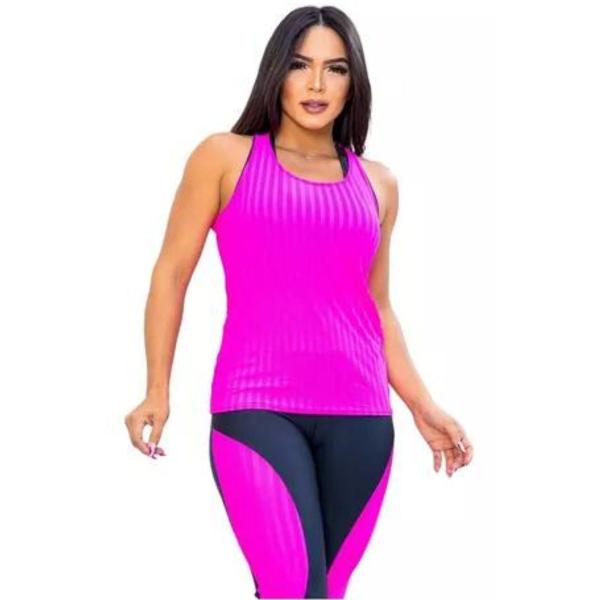 Imagem de Regata Feminina Moda Fitness Dry Fit Blusa Academia Treino