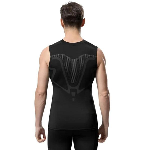 Regata Fitness Masculina Sem Mangas - Compressão, Secagem Rápida Imagem de Regata Fitness Masculina Sem Mangas - Compressão, Secagem Rápida