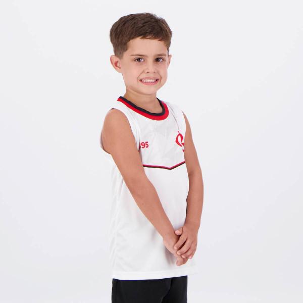 Imagem de Regata Flamengo Opal Infantil Branca