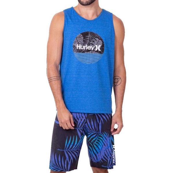 Imagem de Regata Hurley Circle Masculina Azul Mescla