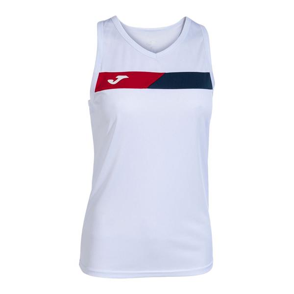 Regata Joma Court Branco e Marinho Feminino Imagem de Regata Joma Court Branco e Marinho Feminino