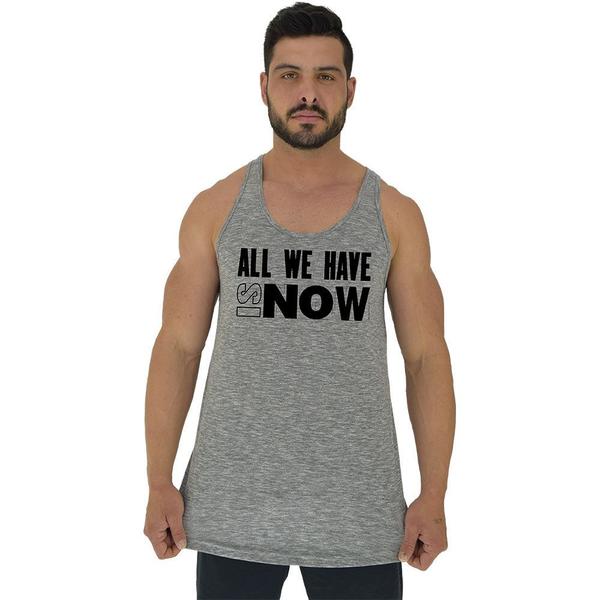 Imagem de Regata Longline Estampada Masculina MXD Conceito All We Have is Now