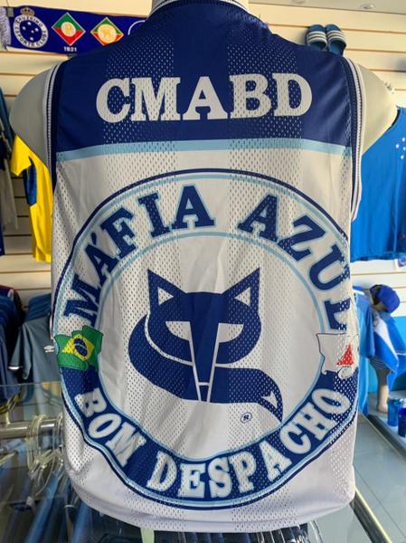 Imagem de Regata Máfia Azul Bom Despacho 06Torcida Cruzeiro Camiseta Oficial