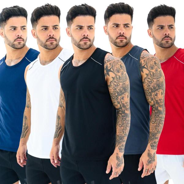 Imagem de Regata Masculina Dry Fit Machão Camiseta Academia