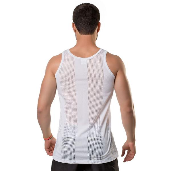 Regata Masculina Esportiva Tecido Furadinho Elite Imagem de Regata Masculina Esportiva Tecido Furadinho Elite