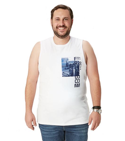 Imagem de Regata Masculina Plus Size C Estampa P(G1) Ao Xgg(g5) Malwee