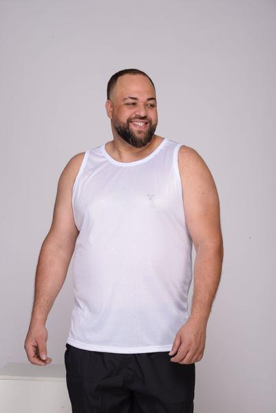 Imagem de Regata masculina plus size dry fit do G1 ao G4 academia treino