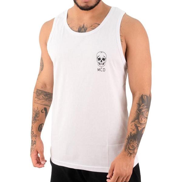 Imagem de Regata MCD Logo Caveira MCD SM25 Masculina Branco